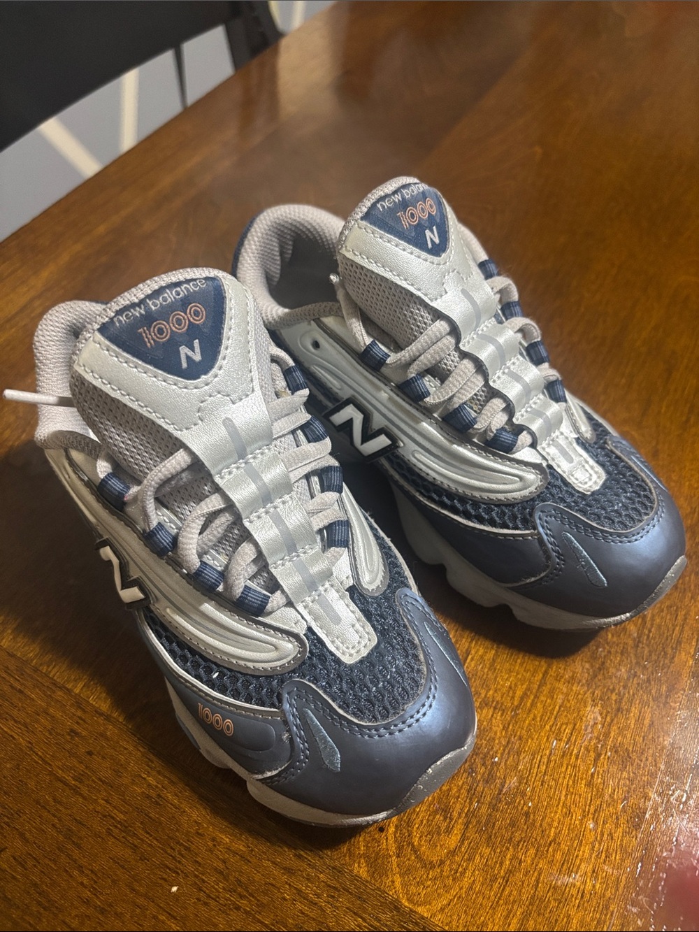 New Balance Kids 1000 Series Sneakers in Gray and Navy